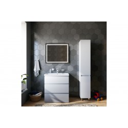 Шкаф-колонна AM.PM GEM S, напольный, правый, 30 см, белый глянец