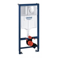 Комплект инсталляции Grohe Rapid SL (3в1), без унитаза,панель Skate Air хром