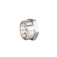 Футорка DN15х10 (1/2" НР х 3/8" ВР) латунь никель