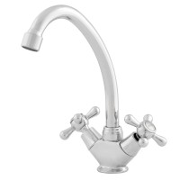 Смеситель кухня MELODIA Cross керамика