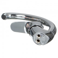 Смеситель кухня MELODIA Rock картридж 35мм утка, поворотный аэратор