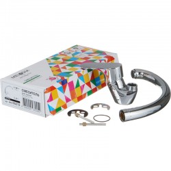 Смеситель кухня MELODIA Rock картридж 35мм утка, поворотный аэратор