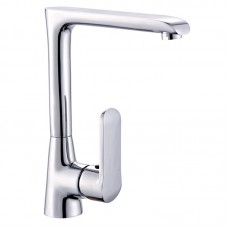 Смеситель кухня MELODIA Heavy Metal картридж д.35мм высокий Г-излив хром