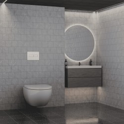 Панель смыва RIVO Touch lux Белый матовый