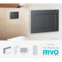 Панель смыва RIVO Touch line Хром матовый