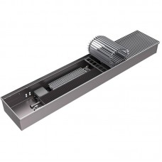 Конвектор внутрипольный ROMMER RCQ 80.260.900 220V без регулировки (Решётка роликовая, анод. алюм.)