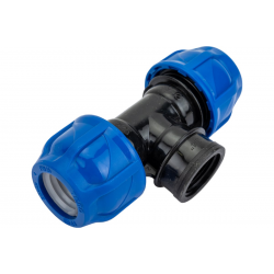 Тройник компрессионный (Вн) - 32 х 3/4"х 32 TEBO