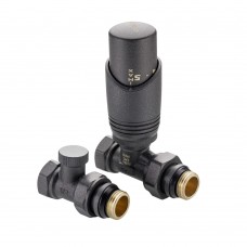 Комплект терморегулирующего оборудования для радиатора прямой 1/2 ", серый