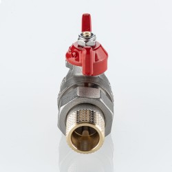 Кран шаровой BASE-ГОСТ со сгоном с рукояткой-бабочкой нар.-нар. DN15, PN40, 1/2"