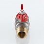 Кран шаровой BASE-ГОСТ со сгоном с рукояткой-бабочкой нар.-нар. DN15, PN40, 1/2"