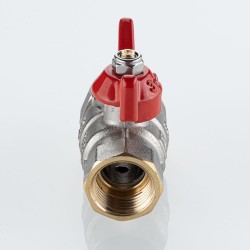 Кран шаровой BASE-ГОСТ со сгоном с рукояткой-бабочкой вн.-нар. DN20, PN40, 3/4"