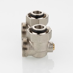 Узел угловой для нижнего подключения радиатора (без адаптеров) 3/4" Евроконус