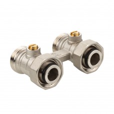 Узел для нижнего подключения радиатора (без адаптеров) 3/4" Евроконус