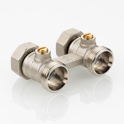 Узел для нижнего подключения радиатора (без адаптеров) 3/4" Евроконус