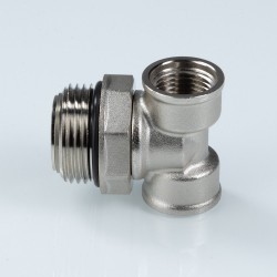 Тройник коллекторный с вращающимся штуцером 3/4"х1/2"х1/2" нар.-вн.-вн.