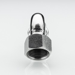 Отвод 90* с переходом на вн. р., нерж. сталь 28х3/4"