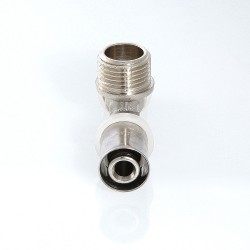 Тройник пресс с переходом на нар. р. 20х1/2"х16