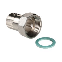 Полусгон прямой с накидной гайкой, 3/4"x1/2"