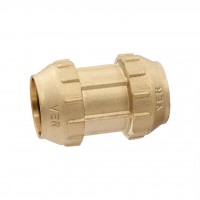 Муфта для трубы ПНД 32 x 32 латунь VIEIR
