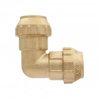 Угольник для трубы ПНД 25 x 25 латунь VIEIR