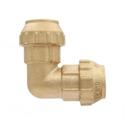 Угольник для трубы ПНД 25 x 25 латунь VIEIR