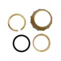 Угольник для трубы ПНД 25 x 25 латунь VIEIR