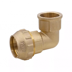 Угольник для трубы ПНД 32x1''F латунь VIEIR