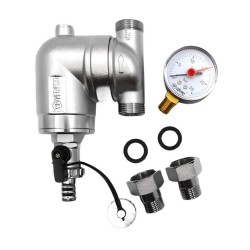 Фильтр механической очистки поворотный с манометром  1/2" VIEIR