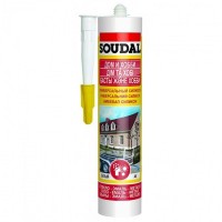 Герметик Soudal силиконовый универсальный белый 15*300 мл