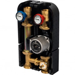 STOUT Насосная группа с термостатическим смесительным клапаном 3/4"с насосом Grundfos UPSO 15-65 130