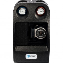 STOUT Насосная группа с прямым контуром 1 1/4" с насосом Grundfos UPSO 32-65 в теплоизоляции DN 32