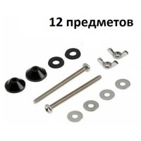 Комплект креплений бачка к унитазу EKO М6х70 нерж. сталь (2шт/уп) 12пр.