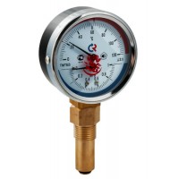 Термоманометр ТМТБ-31P Dy 80  с нижним подключением 1/2", 10 бар 0-120*