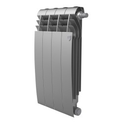 Радиатор биметаллический Royal Thermo BiLiner Silver Satin VDR 500 x 90 4 секц. (нижн. подкл.)