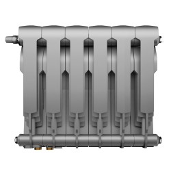 Радиатор биметаллический Royal Thermo BiLiner Silver Satin VDR 350 x 87 6 секц. (нижн. подкл.)