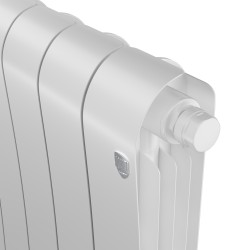 Дизайн-радиатор бимет. Royal Thermo Infinity Bianco Traffico VDR 500 x 100 - 6 секц.(нижн.подкл.)