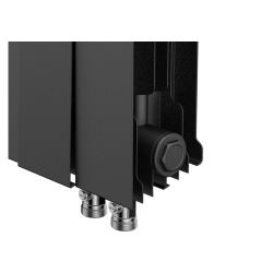 Радиатор биметаллический Royal Thermo PianoForte Noir Sable VDR 300 x 100 8 секц. (нижн. подкл.)