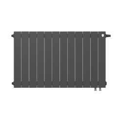 Радиатор биметаллический Royal Thermo PianoForte Noir Sable VDR 500 x 100 12 секц. (нижн. подкл.)