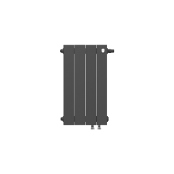 Радиатор биметаллический Royal Thermo PianoForte Noir Sable VDR 500 x 100 4 секц. (нижн. подкл.)