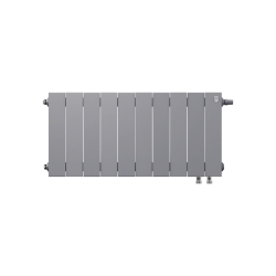 Радиатор биметаллический Royal Thermo PianoForte Silver Satin VDR 300 x 100 10 секц. (нижн. подкл.)