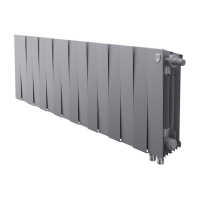 Радиатор биметаллический Royal Thermo PianoForte Silver Satin VDR 300 x 100 16 секц. (нижн. подкл.)