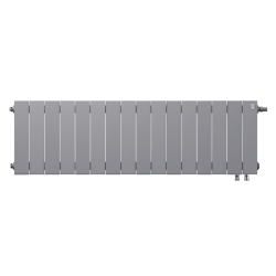 Радиатор биметаллический Royal Thermo PianoForte Silver Satin VDR 300 x 100 16 секц. (нижн. подкл.)