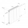 Радиатор биметаллический Royal Thermo PianoForte Silver Satin VDR 500 x 100 10 секц. (нижн. подкл.)