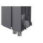 Радиатор биметаллический Royal Thermo PianoForte Silver Satin VDR 500 x 100 10 секц. (нижн. подкл.)