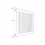Радиатор панельный Royal Thermo COMPACT C11-300-2600 RAL9016