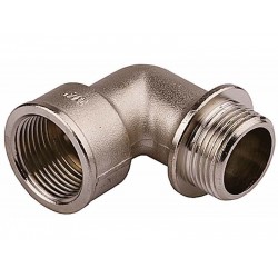 STOUT Угольник с упором НВ никелированный 1"1/4