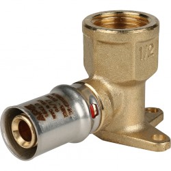 STOUT Угольник настенный с креплением короткий 1/2"х20 прессовой