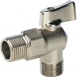 STOUT Кран шаровой угловой для бытовой техники 1/2" х 3/4"