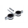 Хомут Cobra 3/4" (25-29 мм) двойной с уплотн. epdm, шпилька+дюбель, Walraven