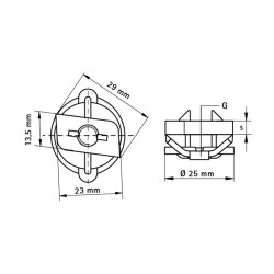 Гайка M10 быстрого монтажа BIS RapidRail, Walraven
